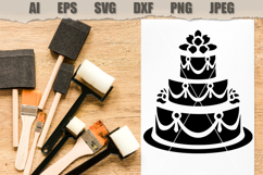 Stencil Wedding Cake Product Image 2