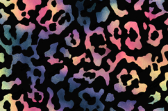 Holographic Iridescent Leopard Print Digital Paper Texture Product Image 1
