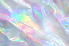 Iridescent Holographic Plastic Foil Digital Paper Texture Product Image 1