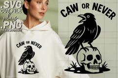 4x Caw The Dark Caw Or Never Caw Yeah SVG Cut Files Shirt Product Image 3
