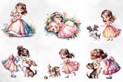 Whimsical Children and Pets PNG Product Image 4