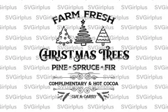 Farm Fresh Christmas Trees SVG, Christmas SVG, Farmhouse SVG Product Image 2