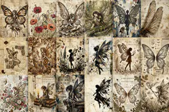 Vintage Fairy Tales Digital Paper | Journal JPG Product Image 3