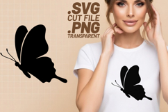 4x Butterfly Designs Tribal Silhouette Outline SVG Cut Files Product Image 3