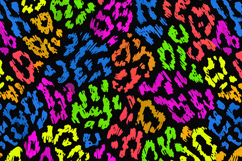 Dense Pop Art Cheetah Print - High Contrast Black Yellow Product Image 1