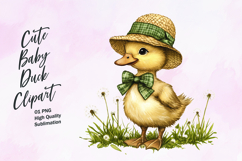 Cute baby duck clipart sublimation png Product Image 1