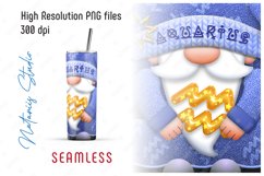 AQUARIUS. Zodiac Gnome - 20oz SKINNY TUMBLER. Product Image 2