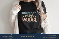 Slumber Party Squad Birthday Party SVG, Girls Spa Party Product Image 2