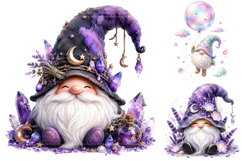 Watercolor Gnome Clipart Bundle, Spring Garden PNG Product Image 4