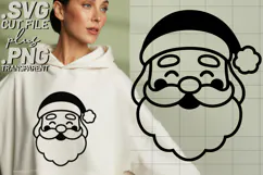 4x Cowboy Santa Christmas SVG Cut Files Western Holiday Shirt Product Image 3