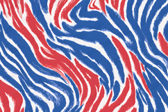 Red and Blue Zebra Print Abstract Pattern Background Product Image 1