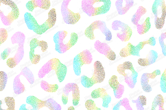 Pastel Rainbow Leopard Print Pattern Background Product Image 1