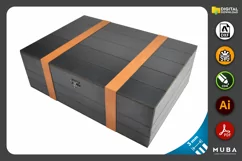 5 pcs Sizes Wooden Box, Jewellery Box Gift, Laser Cut File Product Image 2