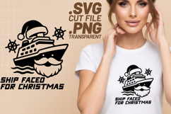 4x Merry Cruisemas Ship Faced SVG Cut Files Cruise Shirt Product Image 3