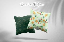 Gold Clover Grid Seamless Set - Leprechaun &amp; Clovers Product Image 3