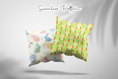 Easter Bunny Carrot Seamless Pattern Product Image 3