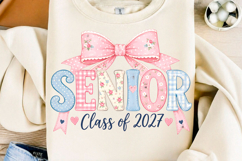 Coquette Senior Class of 2027 School Png Product Image 1