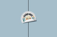 Round Sticker with a Curled Edge Mockup Product Image 2