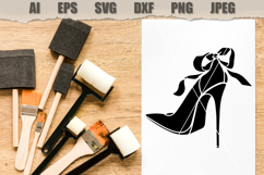 Stencil Stiletto High Heel Shoe Product Image 2