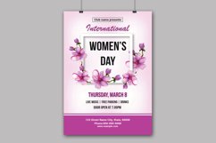 Women&#039;s Day Party Invitation Flyer, Canva, Ms Word and Psd Product Image 2