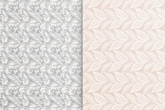 Leaves and Curls Monochrome Seamless Pattern Product Image 2