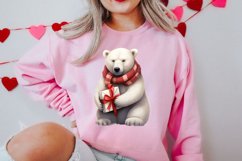 Valentines Day Bear Sublimation Clipart, Valentines Day PNG Product Image 7