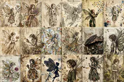 Vintage Fairy Tales Digital Paper | Journal JPG Product Image 4