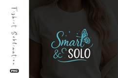 Smart and Solo Butterfly T-Shirt Sublimation Product Image 1