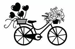 Vintage bicycle svg, vintage bike svg, Cricut, Silhouette Product Image 2
