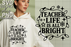 Christmas Teacher - 4 SVG, 4 EPS Transparent PNG Bundle for Product Image 3