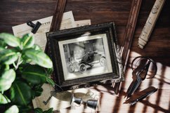 Old Photo in Frame Vintage Scene Mockup Product Image 2