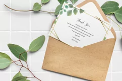 Floral Funeral Thank You Card, Word and Photoshop Template Product Image 2