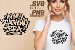 4x In My Teaching Era Grading Coffee SVG Cut Files Shirt Product Image 3