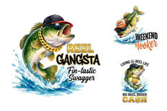 Funny Bass Fishing Sublimation Bundle Product Image 2