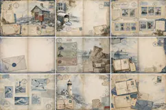 Inside Island Post Office Junk Journal Kit| Junk Journal Product Image 3