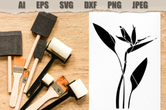 Stencil Strelitzia flower Product Image 2