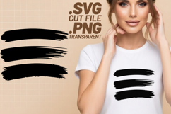 4x Brush Stroke SVG Distressed PNG EPS Cut Files Cricut Art Product Image 3