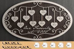 Members of Our Family Ellipse Boards / Family Tree Signs 307 Product Image 2
