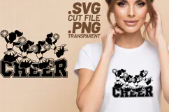 4x In My Cheer Leader Era Cheer Pom Pom SVG Cut Files Shirts Product Image 3