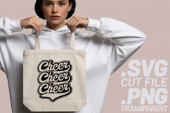 4x Cheer Mom Cheer Megaphone Stars Bow SVG Cut Files Shirt Product Image 3