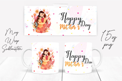 Happy Mother's Day Mug Wrap Sublimation Design Product Image 1
