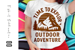 Time to Explore Outdoor Adventure SVG | Camping T-Shirt Product Image 1