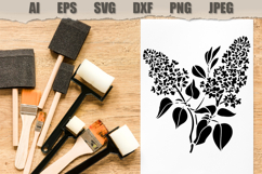 Stencil Lilac Flowers Product Image 2