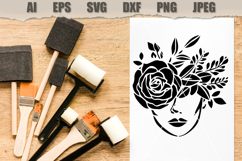 Stencil Floral Rose Woman Product Image 2