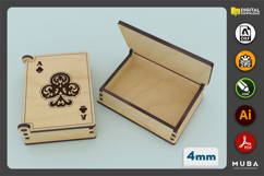 Playing cards holder, Box for poker cards - Laser cut file Product Image 2
