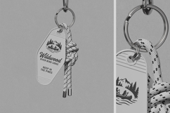 Motel Keychain with Rope Mockup Product Image 2
