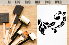 Stencil Elegant Floral Swirl Product Image 2