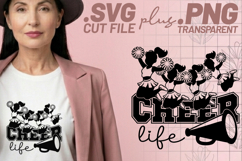 4x Cheer Life Cheer Mom Cheer Cheer SVG Cut Files Shirt Product Image 3