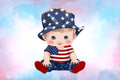 Patriot Baby Boy Sublimation Clipart Product Image 2