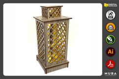 Night light Laser cut files Cnc router plans Product Image 2